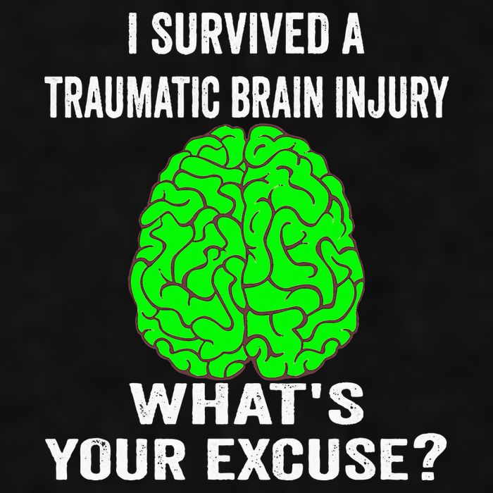 I Survived A Traumatic Brain Injury Whats Your Excuse Ladies PosiCharge Tri-Blend Wicking Tank