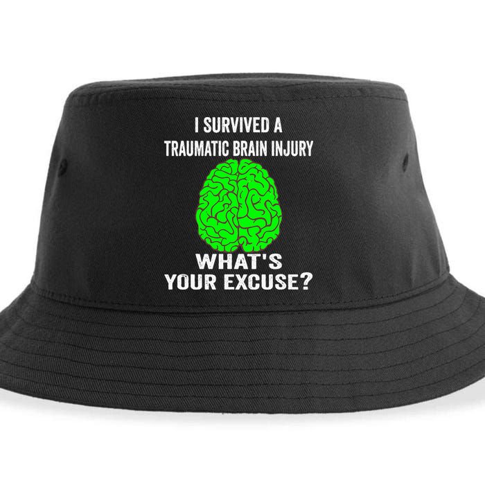 I Survived A Traumatic Brain Injury Whats Your Excuse Sustainable Bucket Hat