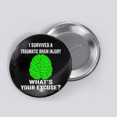 I Survived A Traumatic Brain Injury Whats Your Excuse Button