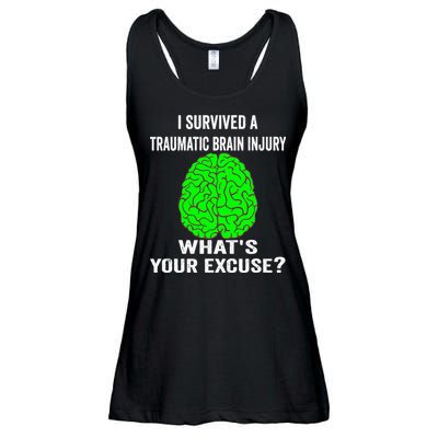 I Survived A Traumatic Brain Injury Whats Your Excuse Ladies Essential Flowy Tank