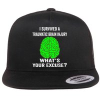 I Survived A Traumatic Brain Injury Whats Your Excuse Flatbill Hat