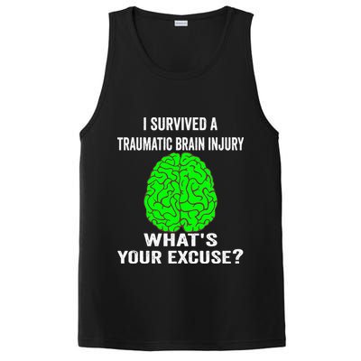 I Survived A Traumatic Brain Injury Whats Your Excuse PosiCharge Competitor Tank