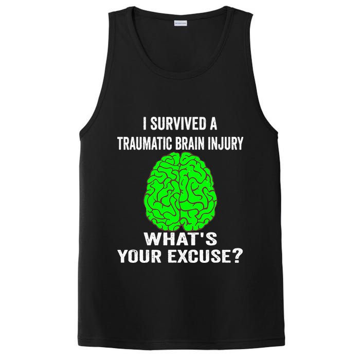 I Survived A Traumatic Brain Injury Whats Your Excuse PosiCharge Competitor Tank