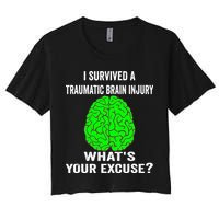 I Survived A Traumatic Brain Injury Whats Your Excuse Crop Top