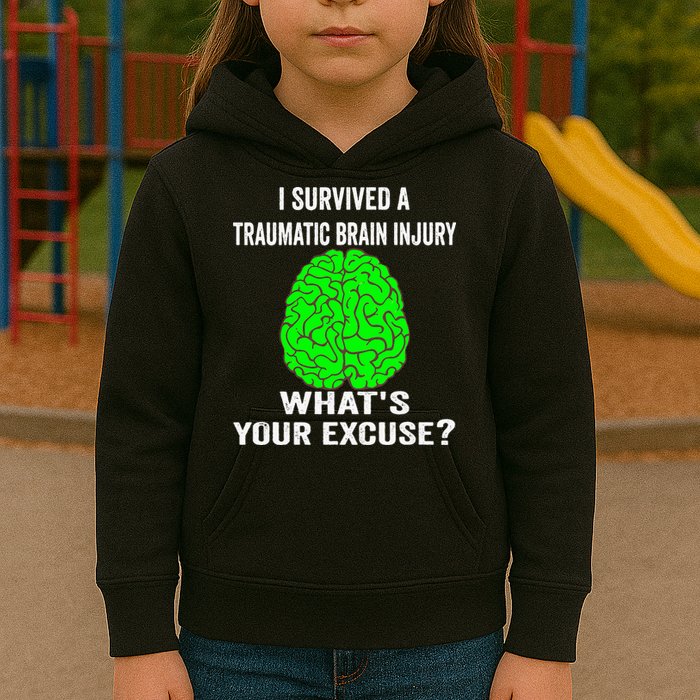 I Survived A Traumatic Brain Injury Whats Your Excuse Kids Hoodie