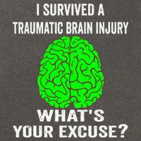 I Survived A Traumatic Brain Injury Whats Your Excuse Cotton Canvas Backpack