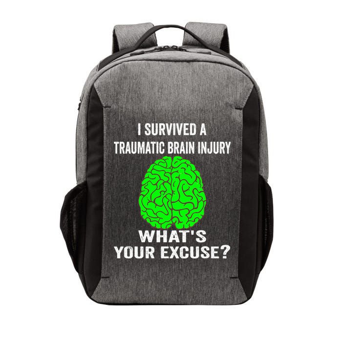 I Survived A Traumatic Brain Injury Whats Your Excuse Vector Backpack