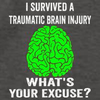 I Survived A Traumatic Brain Injury Whats Your Excuse Vector Backpack