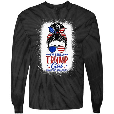 I'm Still A Trump I Make No Apologies Trump 2024  Tie-Dye Long Sleeve Shirt