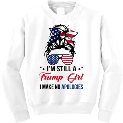 I'm Still A Trump Girl I Make No Apologies Kids Sweatshirt