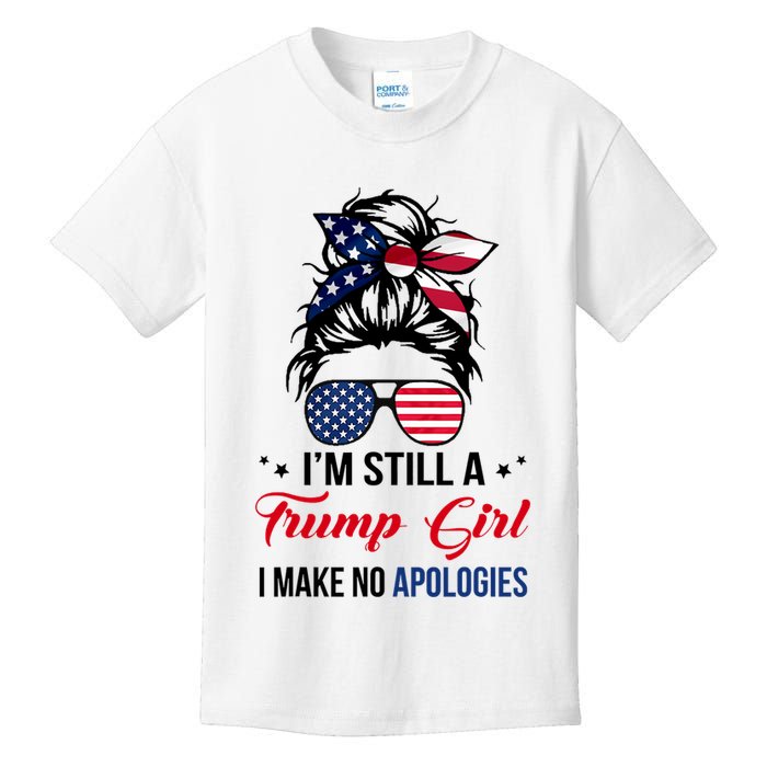 I'm Still A Trump Girl I Make No Apologies Kids T-Shirt