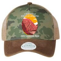 I Survived Angels Landing Hike Zion National Park Utah Legacy Tie Dye Trucker Hat