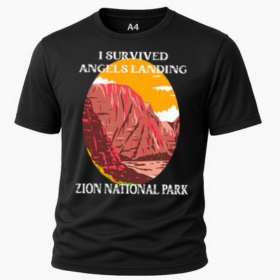 I Survived Angels Landing Hike Zion National Park Utah Performance Shirt