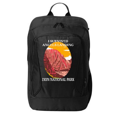 I Survived Angels Landing Hike Zion National Park Utah City Backpack