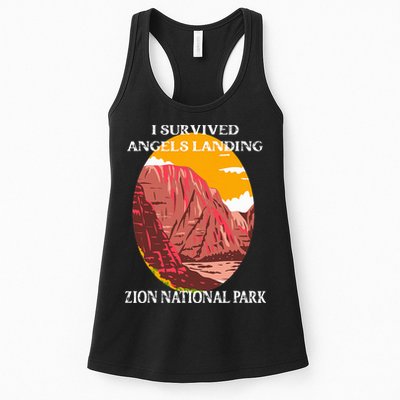 I Survived Angels Landing Hike Zion National Park Utah Womens Tank Top