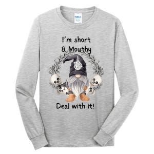 Im Short And Mouth Deal With It Gomes Ghost Halloween Raglan Tall Long Sleeve T-Shirt