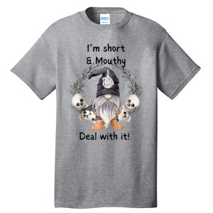 Im Short And Mouth Deal With It Gomes Ghost Halloween Raglan Tall T-Shirt