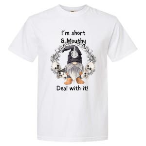 Im Short And Mouth Deal With It Gomes Ghost Halloween Raglan Garment-Dyed Heavyweight T-Shirt