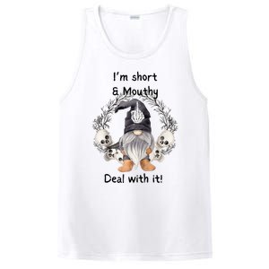 Im Short And Mouth Deal With It Gomes Ghost Halloween Raglan PosiCharge Competitor Tank