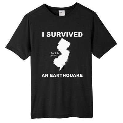 I Survived An Earthquake April 5th 2024 Tall Fusion ChromaSoft Performance T-Shirt