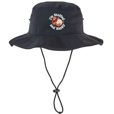 IM Stuffed And Happy Funny Thanksgiving And Turkey Day Design Gift Bucket Hat