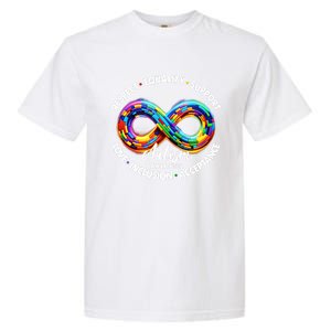 Infinity Symbol Autism Awareness Respect Equality Support Gift Garment-Dyed Heavyweight T-Shirt