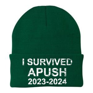 I Survived Apush 2024 For Students Teachers Knit Cap Winter Beanie