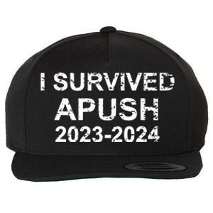 I Survived Apush 2024 For Students Teachers Wool Snapback Cap