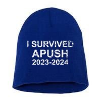 I Survived Apush 2024 For Students Teachers Short Acrylic Beanie