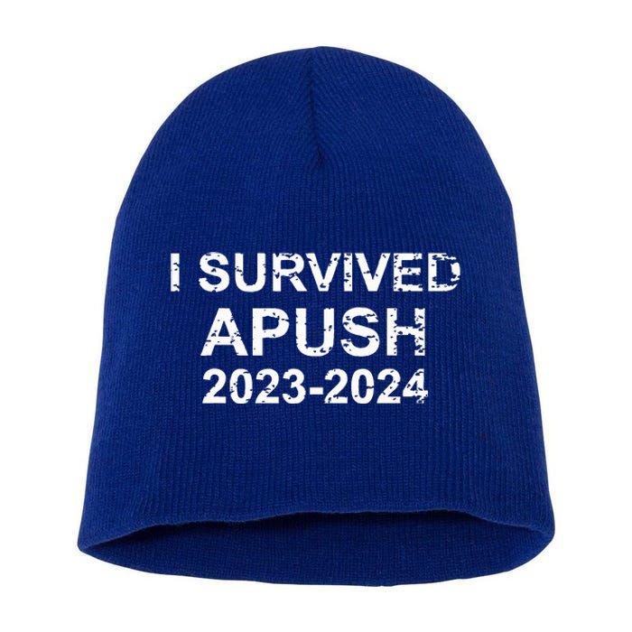 I Survived Apush 2024 For Students Teachers Short Acrylic Beanie