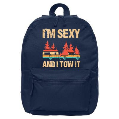 IM Sexy And I Tow It Bigfoot Camp Trees Hike Hiking Camping 16 in Basic Backpack