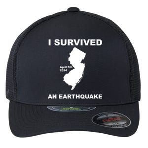 I Survived An Earthquake April 5th 2024 Flexfit Unipanel Trucker Cap