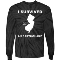 I Survived An Earthquake April 5th 2024 Tie-Dye Long Sleeve Shirt