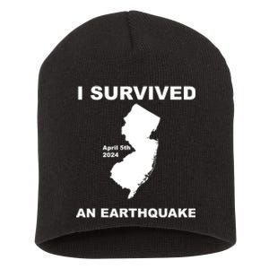 I Survived An Earthquake April 5th 2024 Short Acrylic Beanie