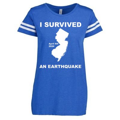 I Survived An Earthquake April 5th 2024 Enza Ladies Jersey Football T-Shirt