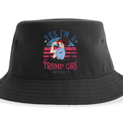 IM Still A Trump Girl I Make No Apologies Trump 2024 Women Sustainable Bucket Hat