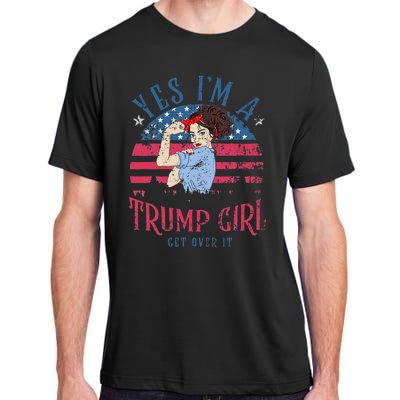 IM Still A Trump Girl I Make No Apologies Trump 2024 Women Adult ChromaSoft Performance T-Shirt