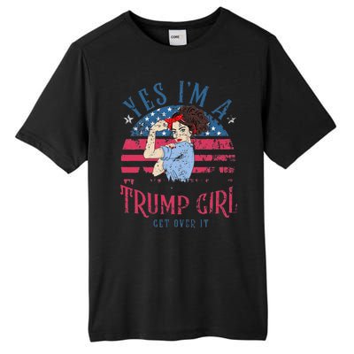 IM Still A Trump Girl I Make No Apologies Trump 2024 Women Tall Fusion ChromaSoft Performance T-Shirt