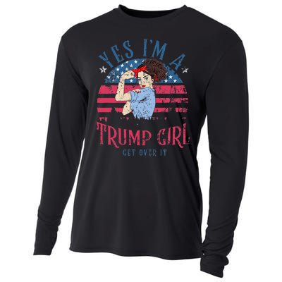 IM Still A Trump Girl I Make No Apologies Trump 2024 Women Cooling Performance Long Sleeve Crew