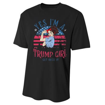 IM Still A Trump Girl I Make No Apologies Trump 2024 Women Performance Sprint T-Shirt