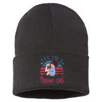 IM Still A Trump Girl I Make No Apologies Trump 2024 Women Sustainable Knit Beanie