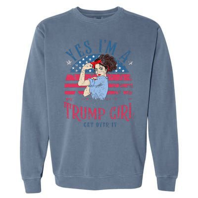 IM Still A Trump Girl I Make No Apologies Trump 2024 Women Garment-Dyed Sweatshirt