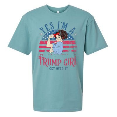 IM Still A Trump Girl I Make No Apologies Trump 2024 Women Sueded Cloud Jersey T-Shirt