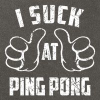 I Suck At Ping Pong Sarcastic Ping Pong Loser Gift Cotton Canvas Backpack