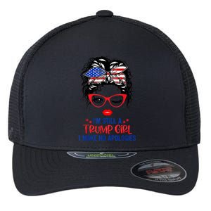 I'm Still A Trump Girl, I Make No Apologies Trump 2024 Flexfit Unipanel Trucker Cap