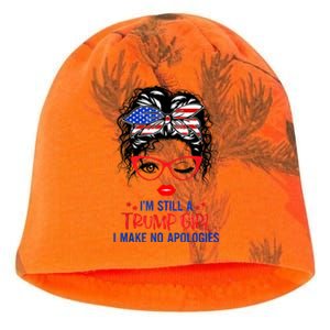 I'm Still A Trump Girl, I Make No Apologies Trump 2024 Kati - Camo Knit Beanie