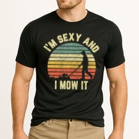IM Sexy And I Mow It Retro Grass Lawn Mower Cooling Performance Crew T-Shirt