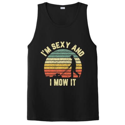 IM Sexy And I Mow It Retro Grass Lawn Mower PosiCharge Competitor Tank