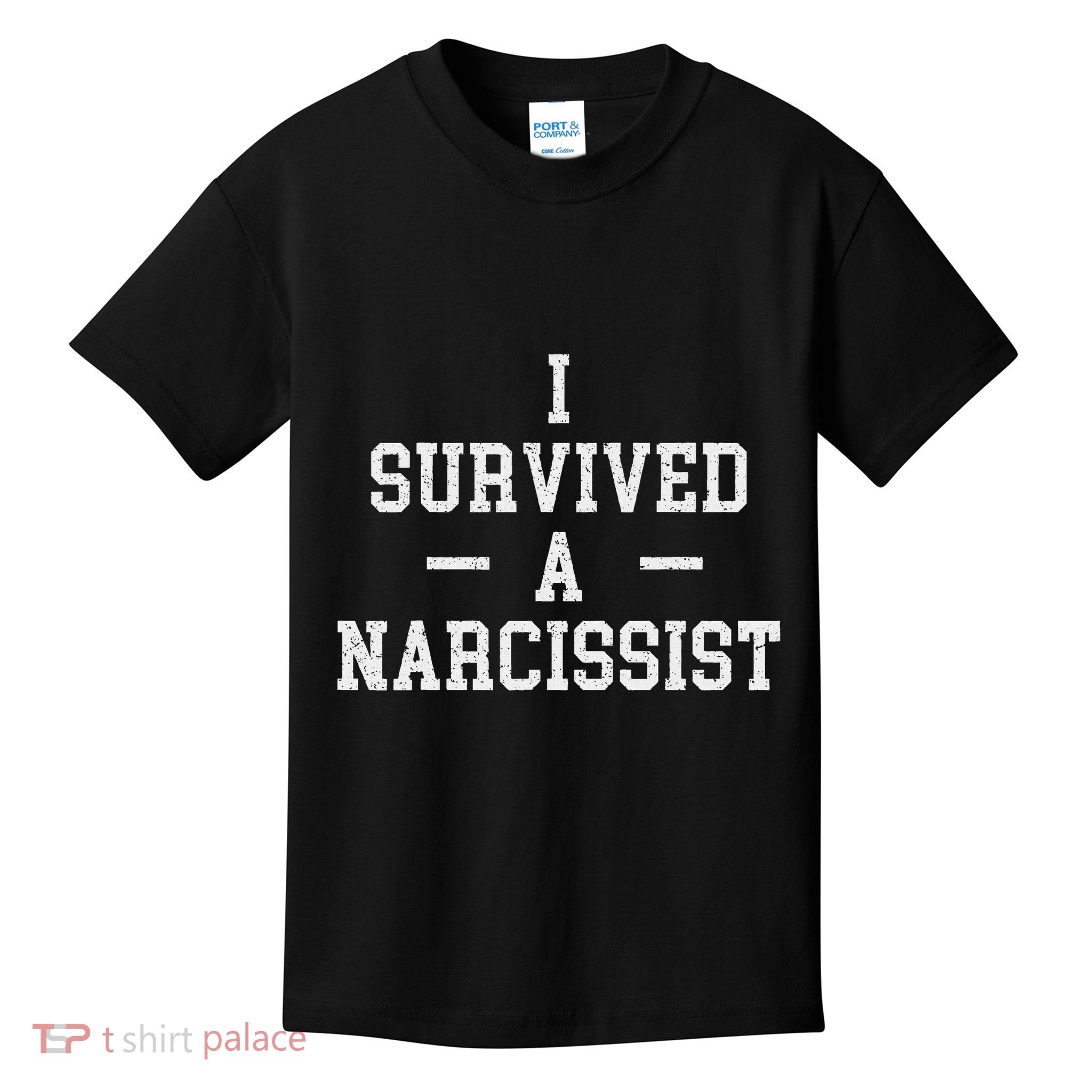 I Survived A Narcissist Funny Feminist Divorce Gift Kids T-Shirt