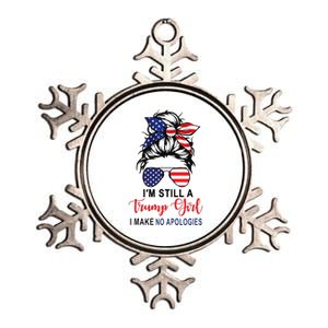 IM Still A Trump Girl Make No Apologies Patriotic American Metallic Star Ornament